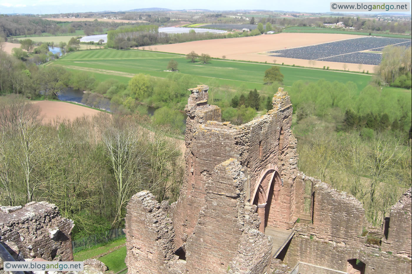 Goodrich - Goodrich Castle overlooking the Ross-on-Wye